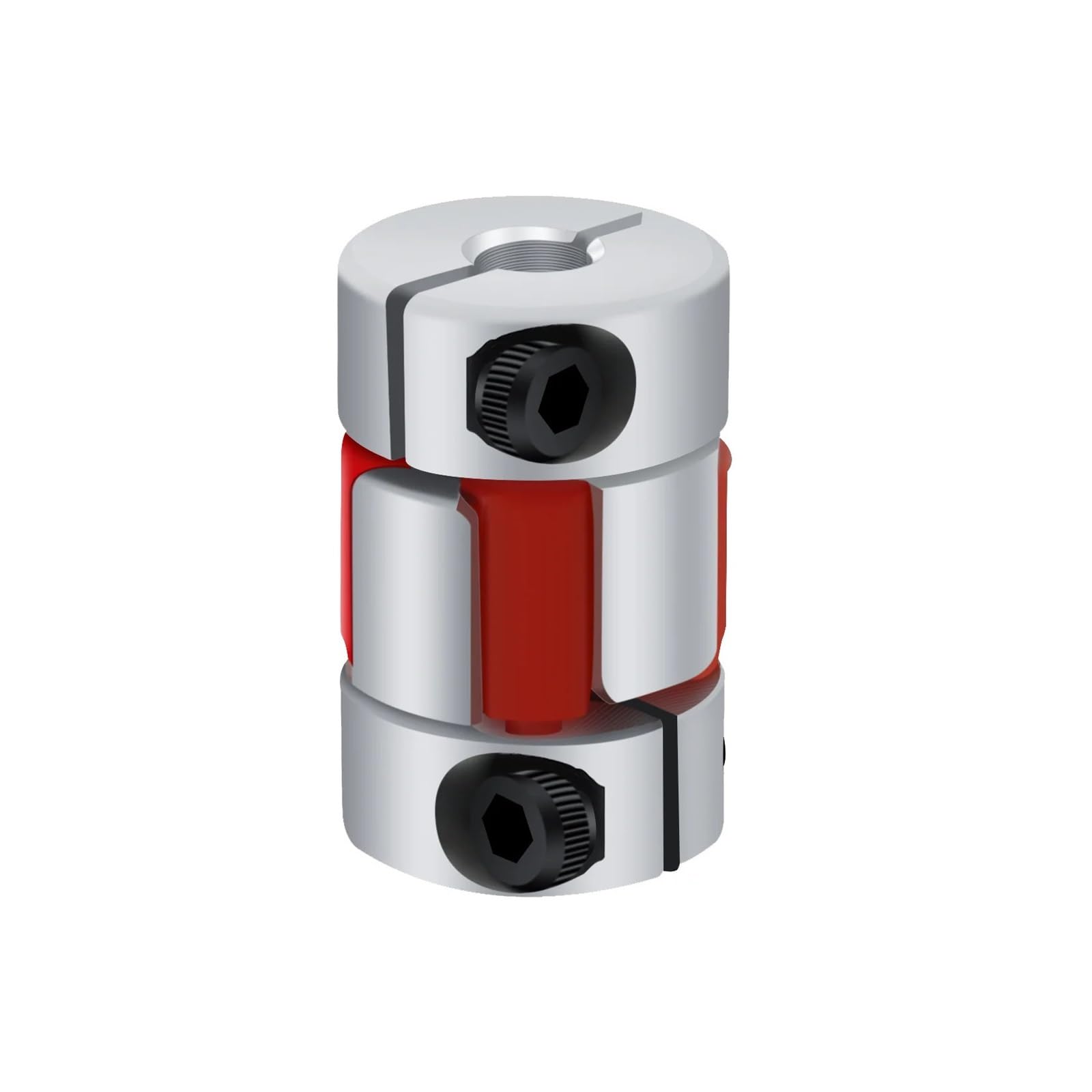 Giunto D25 L35 Giunto flessibile for albero motore in alluminio a tre griffe 5/6/6,35/8/10/12 mm 1 pz(5x9.525)