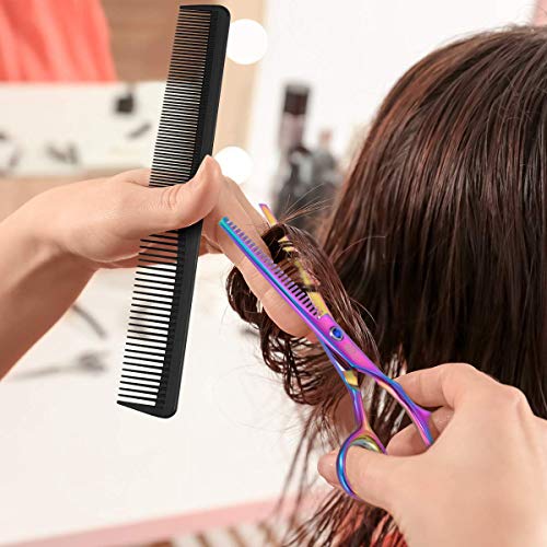 Purple Dragon 5.5"/6.0" Professional Multicolor Barber Hair Cutting Scissors - Hairdressing Thinning Shears- Perfect for Hair Stylist or Home Use (5.5 inch) - Thumbnail 7