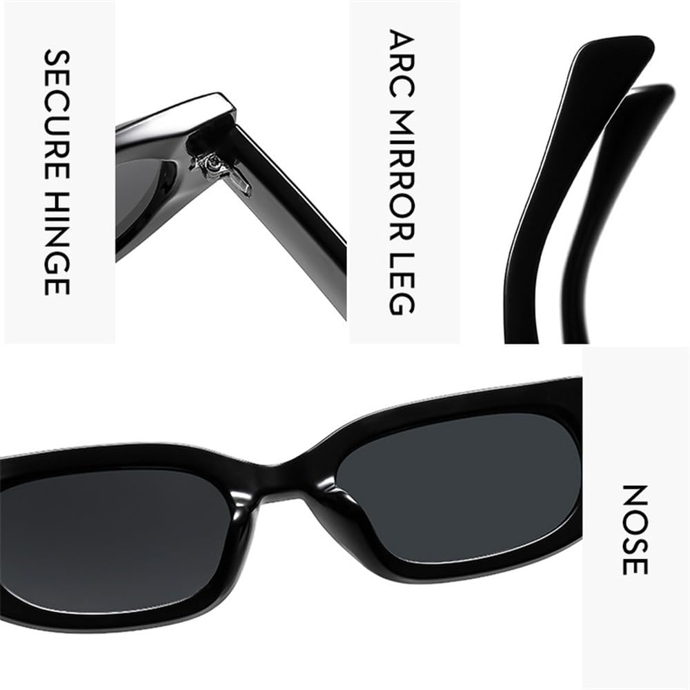 Gafas de sol ovaladas pequeñas retro de moda para mujer y hombre con b