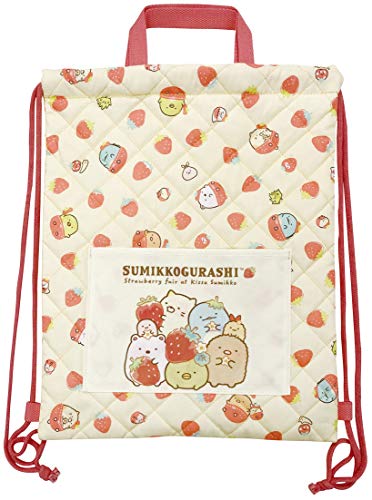 アイプランニング ナップサック すみっこぐらし いちご アイボリー W31×H39cm K3527A