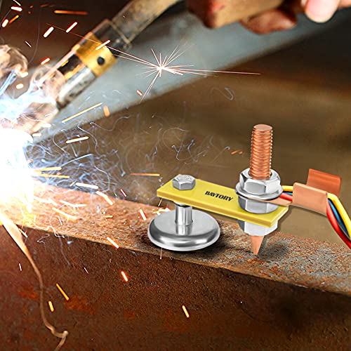 BAYTORY Upgrade Magnetic Welding Support Ground Clamp Tools, Welding Magnet Head Strong Magnetism Large Suction, Copper Tail Welding Accessories Stability Clamps - Image 5