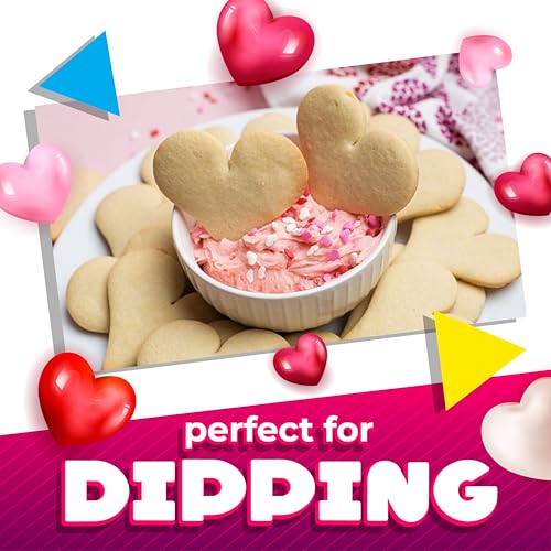 Heart Sprinkles | 8-Ounce Bag | Heart Shaped Sprinkles for Cake Decorating and Baking | White, Red, Pink & Purple Dessert Toppers for Cupcakes & Cookies