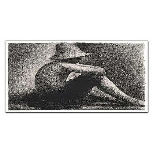 Tableau en verre acrylique Seurat décoration murale salon photo de taille 100x50cm
