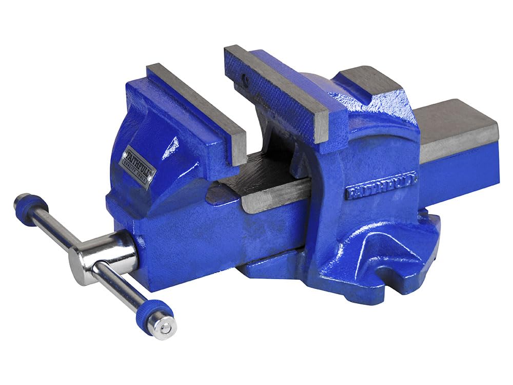 Faithfull Grey Rpv05-5 Mechanics Vice With Magnetic Jaws 125Mm (5In)