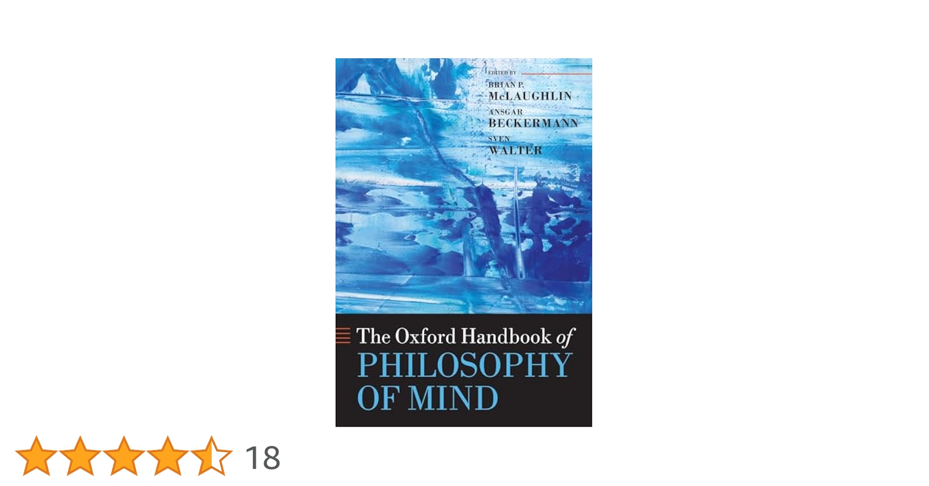 Buy The Oxford Handbook of Philosophy of Mind Book Online at