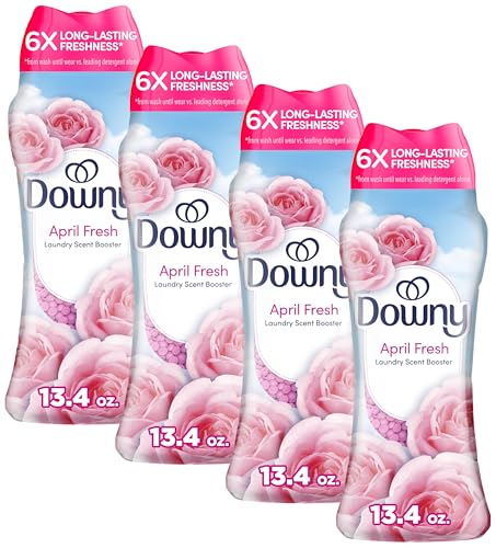 Image of Downy April Fresh In-Wash Laundry Scent Booster Beads, laundry scent beads, Long-lasting Freshness, 13.4 Ounce (Pack of 4)