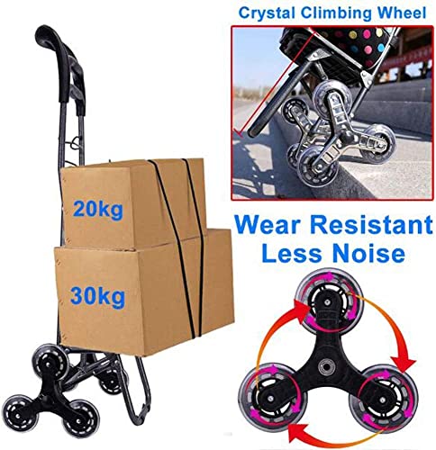 Einkaufstrolley Einkaufswagen, Zusammenklappbarer Einkaufswagen Auf Rädern, Großer Und Leichter Utility-Einkaufswagen… – Bild 4