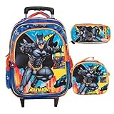 Kit Mochila Infantil Creche Menino Rodinha Volta ás Aulas