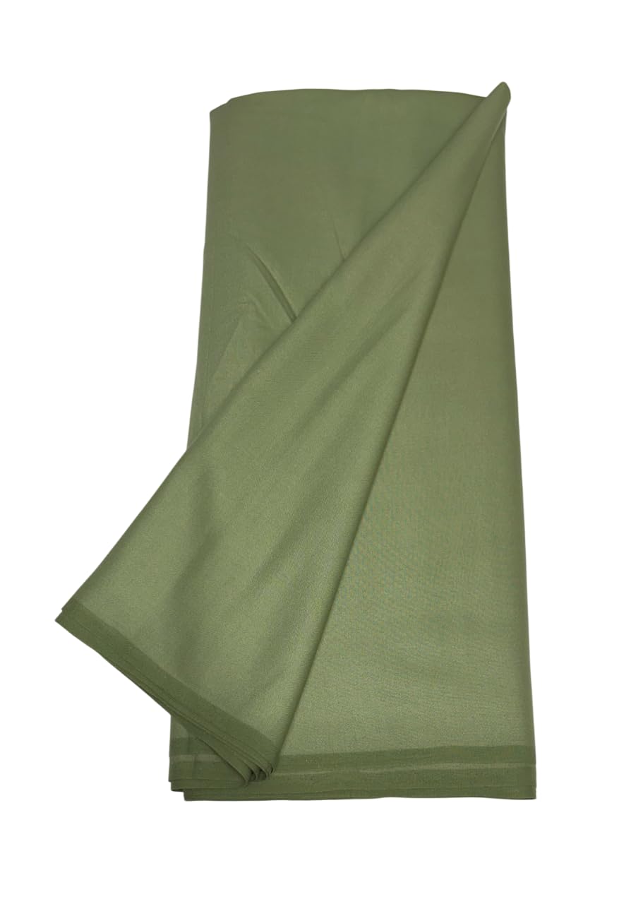 BKRKJ for Women & Men Merino Wool Spun Fabric for Stitching Woollen Suits Salwars Shirts Kurta Pyjama Pathani Suits Blouse Scarf Patiyala Chudidar,Pista Green 138 (2.5 Meter)