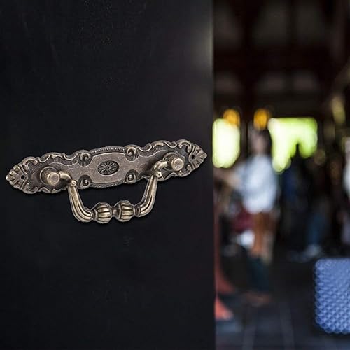 Miniatura 3 de TOPINCN Paquete de 4 elegantes muebles de hierro con patrón de león para muebles, cajón, escritorio, manija de puerta, herrajes para decoración del