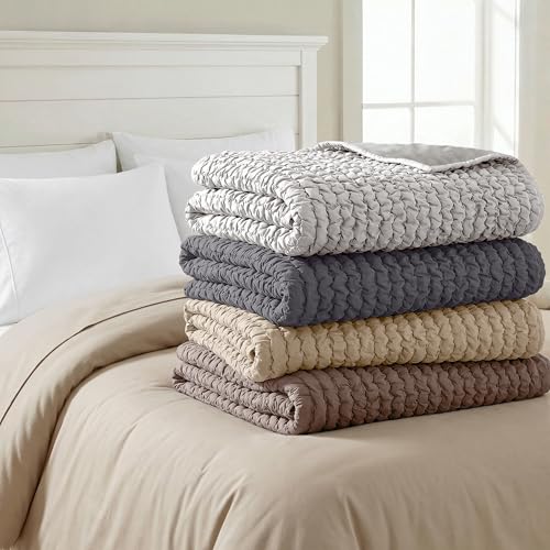 PAULATO BY GA.I.CO. Waterproof Blanket for Bed – Queen Absorbent Couch Cover – Machine Washable Stain-Proof Pad for Large Sofa – Pets Dogs & Cats Friendly Protector - Light Grey by PAULATO BY GA.I.CO. - Image 8