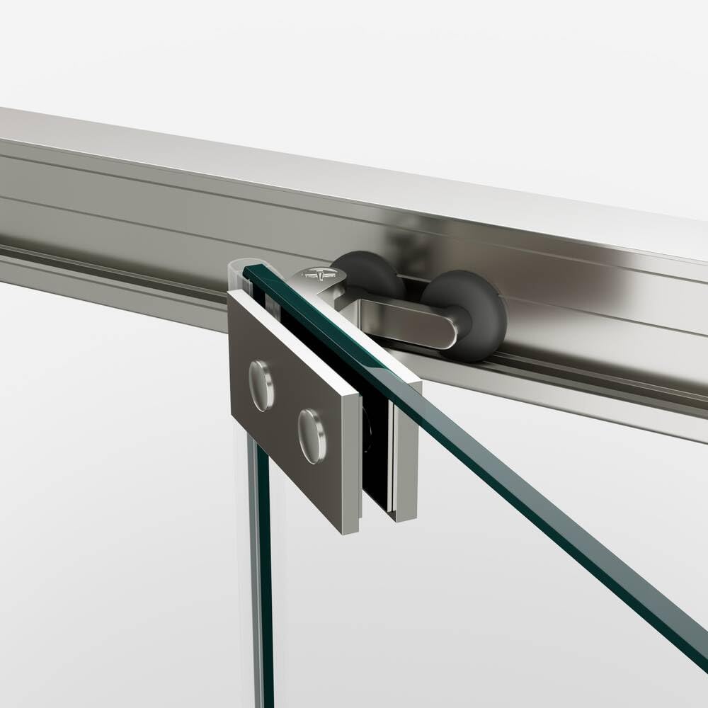 GME - Mampara Ducha Cromo 1 Puerta Corredera Plegable + 70cm Panel Lateral Fijo 65cm | Mampara de Cristal Reversible, Perfilería con Ancho Adaptable, 195cm de Altura y Vidrio con Grosor 6mm
