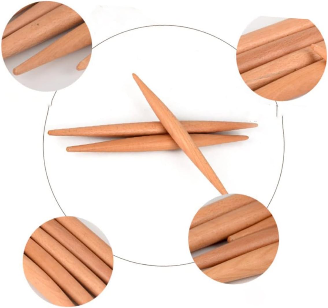 Wooden Rolling Pin with Thickness Rings Pastry Roller for Baking Fondant Cookies Noodles Essential Kitchen Tool for Home Restaurant Use