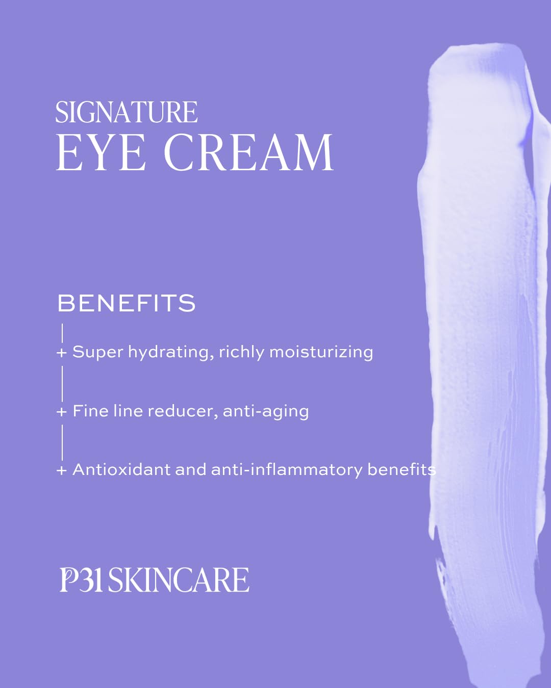 Hydrating Anti-Aging Signature Eye Cream, 0.5 fl oz, with Hyaluronic Acid and Antioxidants