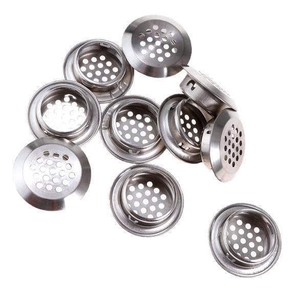 MERISHOPP 4xCabinet Air Vents Cover Stainless Steel Round Vent Mesh Hole Louver 29mm| Home Décor| Home Essentials| Kitchen Accessories-picture-19