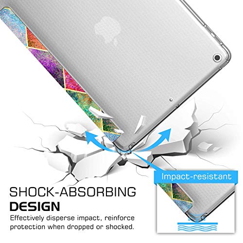 Image of DuraSafe Cases for iPad 8.3 Inch Mini 6th Gen [ Mini 6 2021 ] A2567 A2568 A2569 MK7M3HN /A MLWL3HN /A MK7R3HN /A MK7P3HN /A MLWR3HN /A MK7X3HN /A MK7V3HN /A MK893HN /A Printed Flip Cover- Diamond Grid