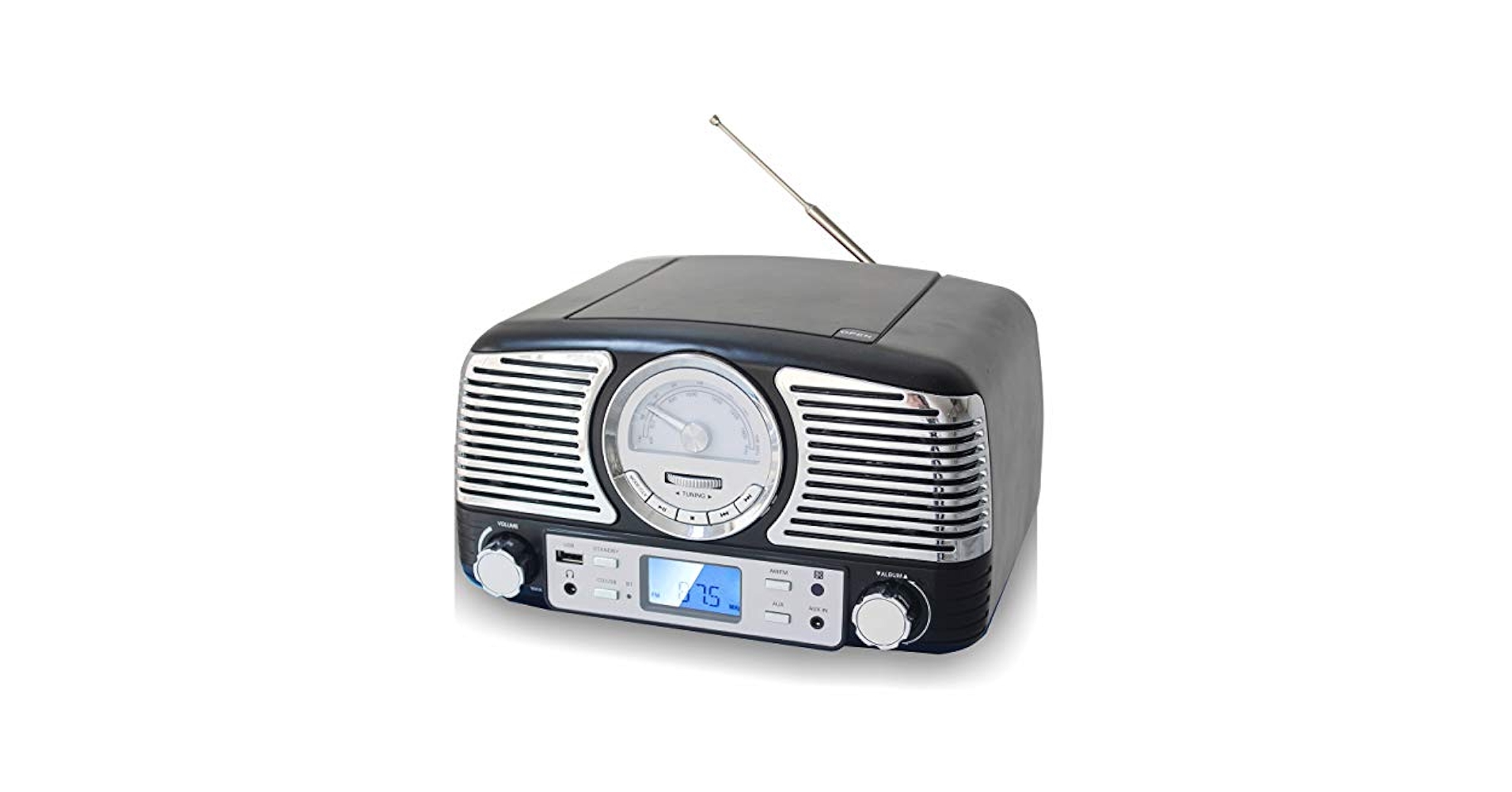 Amazon.com: TechPlay QT62BT Black, Retro Design Compact