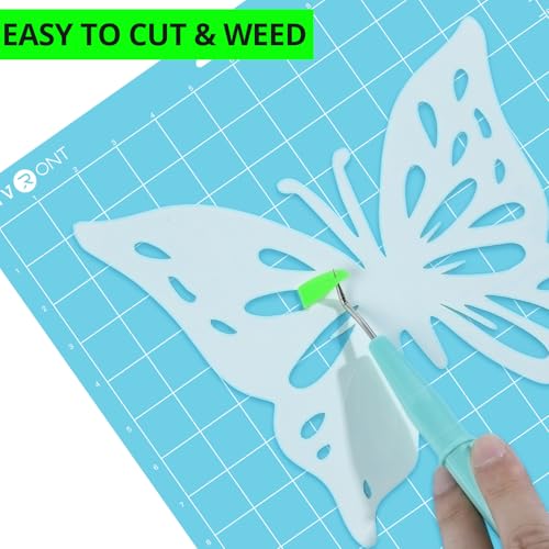 Image of HTVRONT 3D Puff Vinyl Heat Transfer - 10 inch x 6ft Glow in The Dark HTV Vinyl for T Shirts, Luminous Green Heat Transfer Vinyl Compatible with Cricut Cutting Machine (Luminous Green)