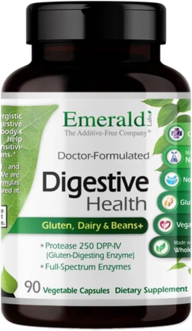 EMERALD LABS Digestive Health, 90 Vegetable Capsules (30-Day Supply)