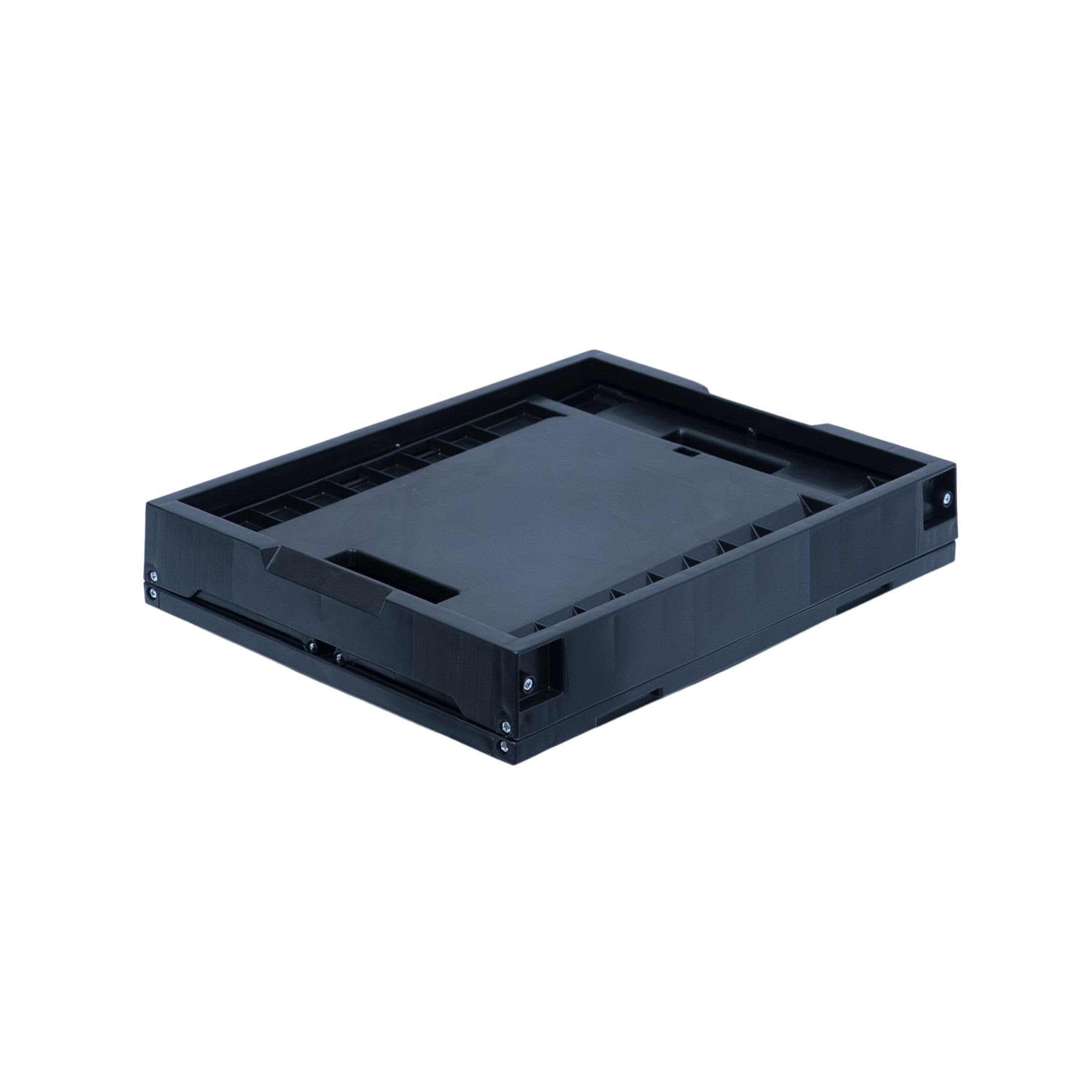 Amazon | 松本産業 折りたたみコンテナ 32L ( ブラック )( 32BL ) フタ