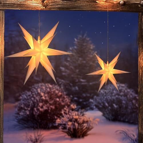 esotec Solar Weihnachtsdeko outdoor LED Weihnachtssterne beleuchtet...