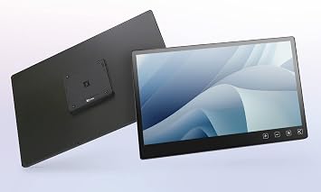 Gechic 15.6" T151A Industrial Touch Monitor, HDMI, USB-C Built-in Gain IC Long Transmission,VESA Mount,10-Finger high Immunity Touch,True-Flat Touchscreen for Embedded Device POS/Kiosk/Automation