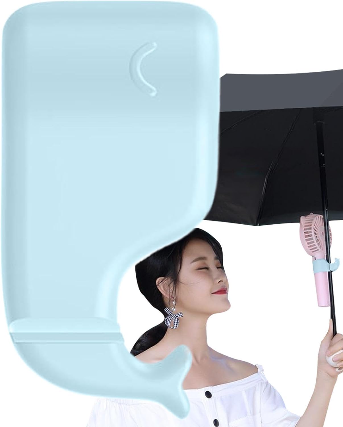 Umbrella Holder Clip for Fan Hand Cooler Holder for Parasols