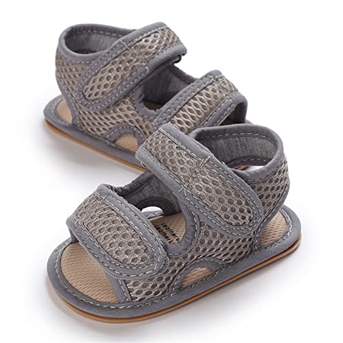 Image of RVROVIC Baby Boys Girls Sandals Premium Infant Summer Outdoor Shoes PU Lightweight Soft Anti-Slip Sole Toddler Prewalker