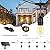 ZJOJO 60FT Solar String Lights Outdoor Waterproof, Solar Lights Outdoor with 15 Shatterproof Bulbs IP65, Patio Light for Outside Decor
