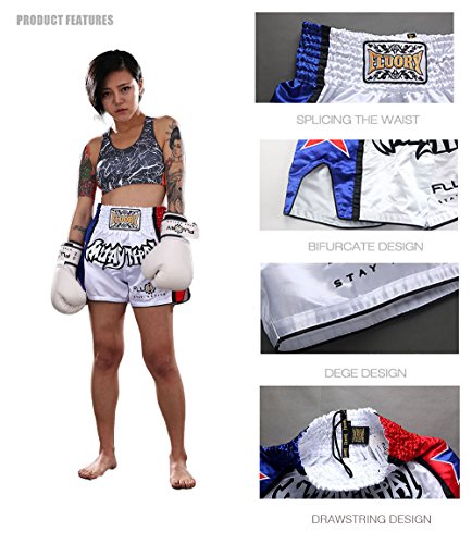 Fluory Muay Thai Fight Shorts,Mma Shorts Clothing Training Cage Fighting Grappling Martial Arts Kickboxing Shorts Clothing #TOP3