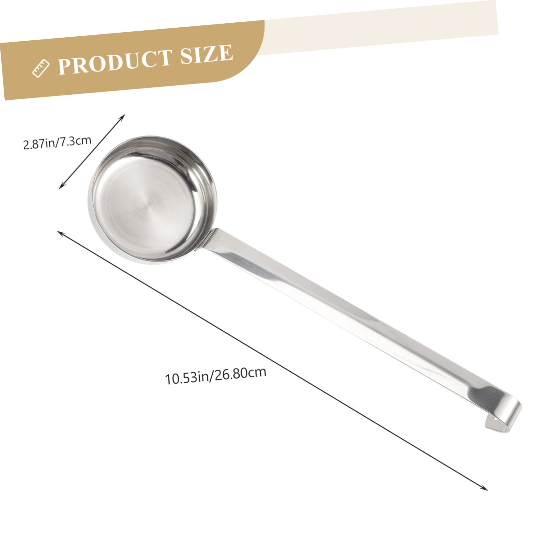 BESTYASH Stainless Steel Pizza Sauce Spoon Multifunctional Flat Scoop for Ketchup Ladle for Sauces and Dips Kitchen Tool for Home and Restaurants