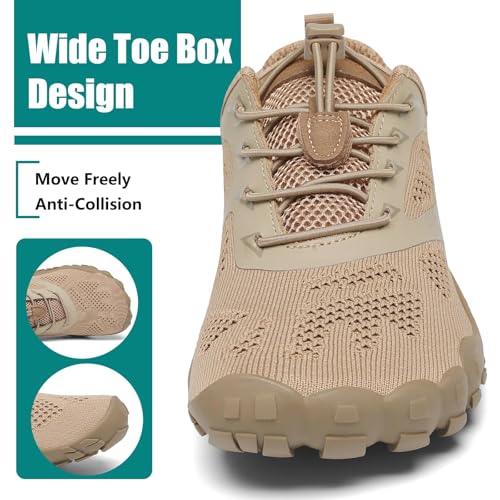 Image of SAGUARO Womens Mens Barefoot Shoes Minimalist Trail Runner Wide Toe Box Zero Drop Outdoor Cross Training Shoe