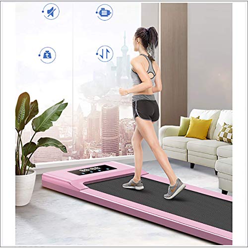 Image of Household Flat Treadmill, Small Fitness Equipment, Mini Folding Multi-Function Electric Treadmill