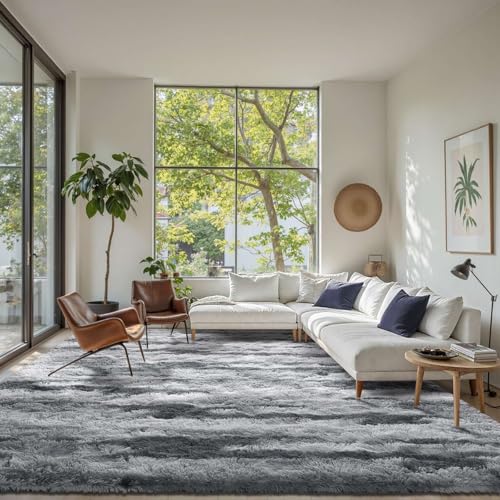 Zebra 6x9 ft Fuzzy Rug for Living Room,Black White Bedroom Area Rugs Non-Slip,Carpet for Nursery Kids PlayRoom Indoor Modern Plush Carpets