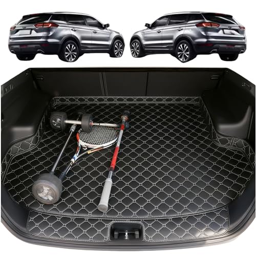 車のトランクマットレザーXPE カーゴマット に適用フォルクスワーゲン パサートヴァリアント B8系 2015.7~現行 3Dラゲッジマット 車種専用設計カーゴマット 荷台マット 耐汚れ 滑り防止 傷防止 保護パーツ 水洗い可能 取付簡単 全天候対応(ブラ