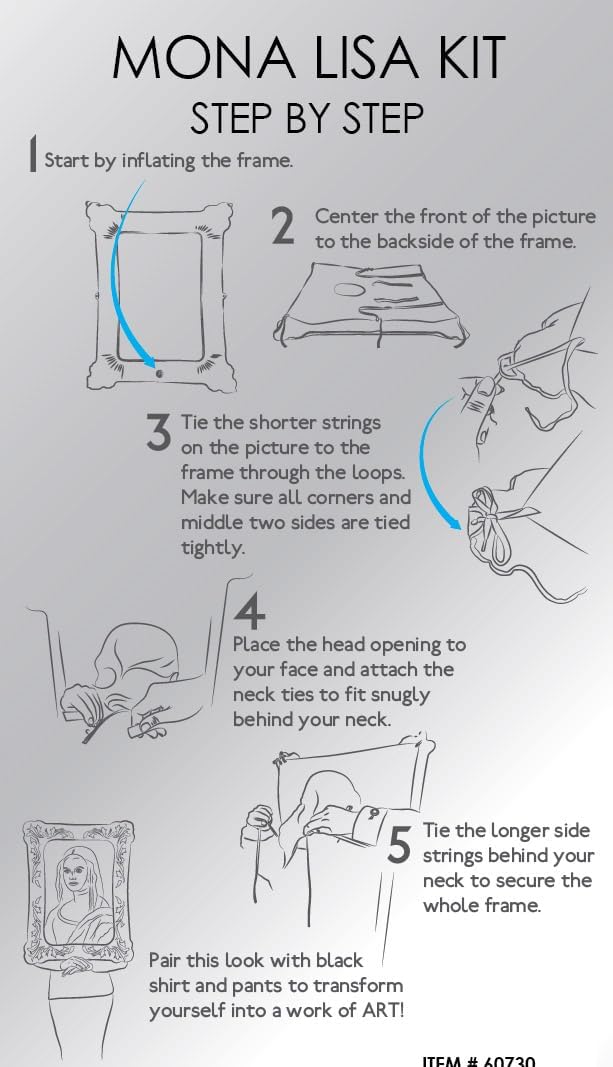 California Costumes Mona Lisa Kit Adult Costume, Multi, One Size