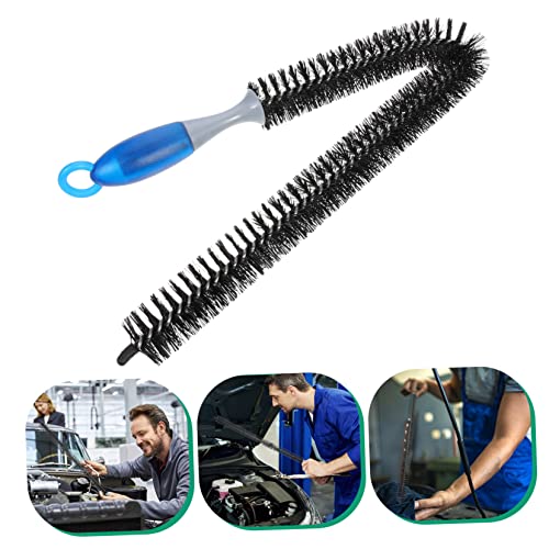 Brosse flexible radiateur longue avec conception ergonomique pour espaces étroits