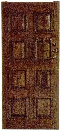 Traditional Authentic Mexican Oak Door 2 with Hinges, Handle and Jamb