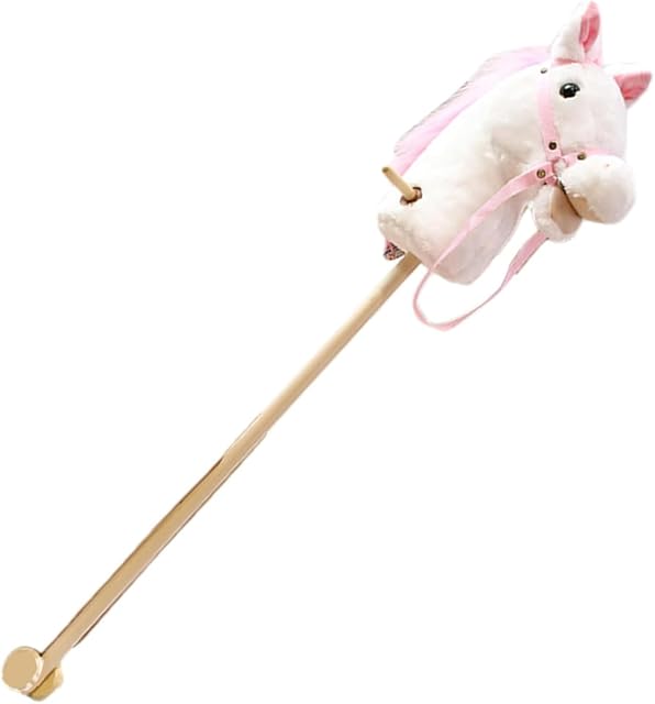 Foto 6 de 7 de Caballo Juguete De Palo - 38" Peluche Caballos De Palo con Verdadero Relinchos De Poni, Caballo Hobby, Montar…