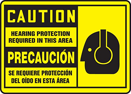 Panneau protection auditive aluminium jaune anti UV pour éviter la surdité