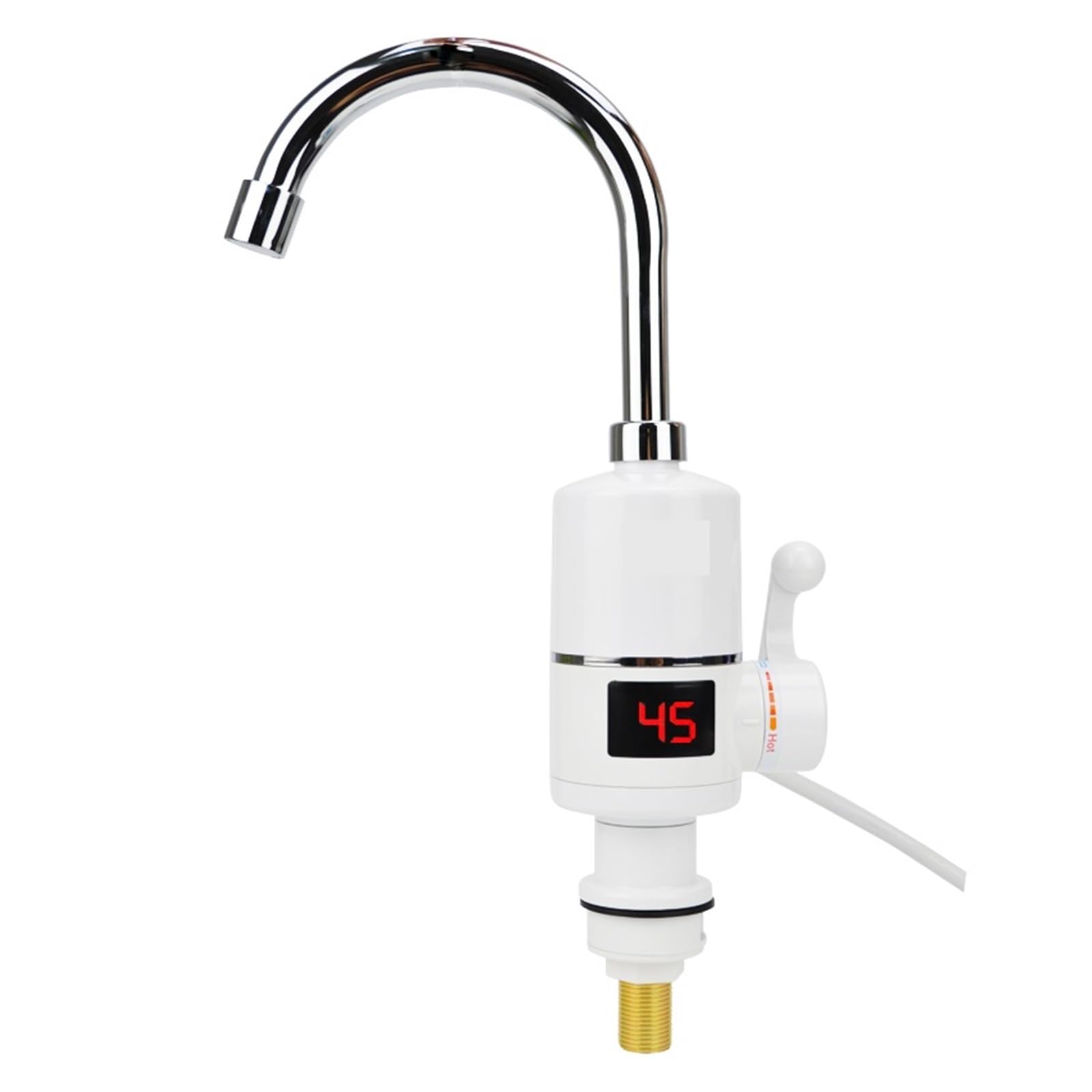Grifo calentado, Calentador De Agua Eléctrico Instantáneo, Grifo Cocina, Calefacción Flujo Sin Tanque (grifo Lateral)(Digital Display)