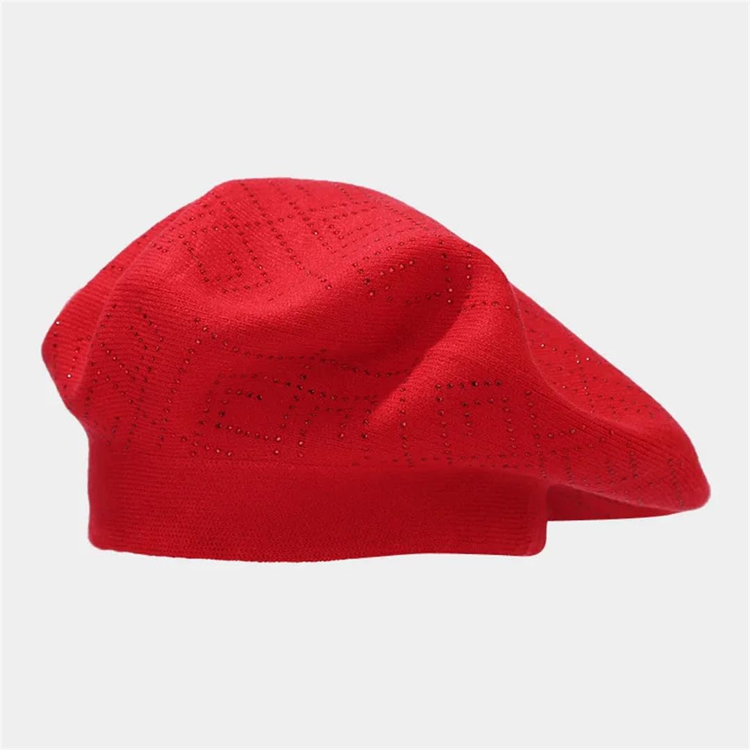 Cappello ottagonale da donna e ragazza in cotone caldo con fibbia