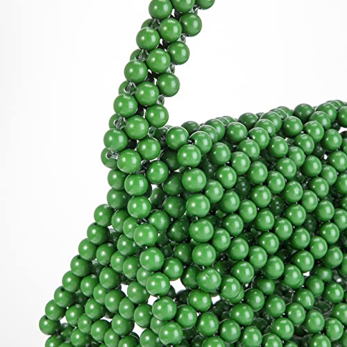 Image of YUSHINY Candy Color Acrylic Beaded Hollow Handbag Evening Clutch Triangle Bags for Wedding Party | Acrylic