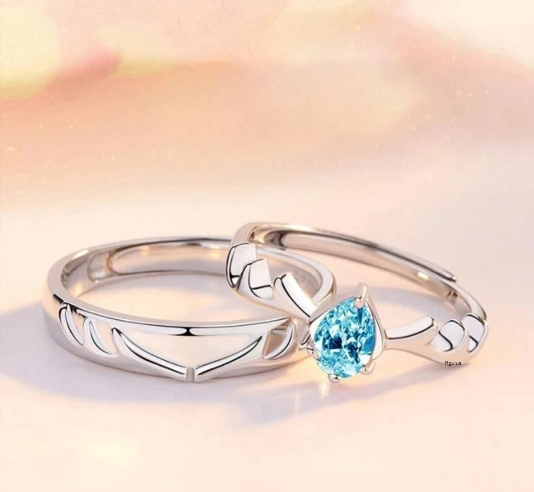 rgulus Unisex Rhodium Plated Alloy Band Ring,rng:cpl121 f_b3-picture-17