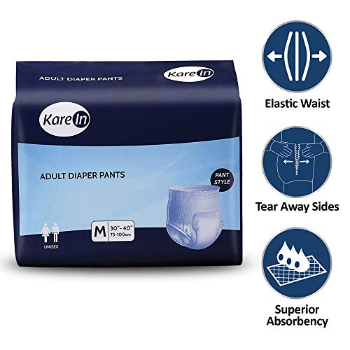 Image of Kare In Adult Diapers, Pants Style Underwear, Medium, 10 counts & Kare In Adult Diapers, Pants Style Underwear, Large, 10 counts