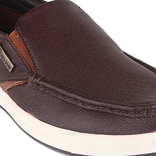 Image of Red Chief Genuine Leather Casual Slip-On Boat Shoes for Men | Stylish & Comfortable Shoes | RC3887