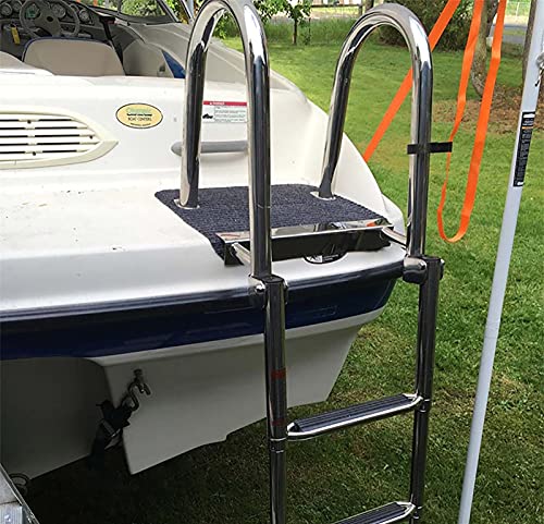 Escalera telescópica de 4 peldaños para piscina y barco miniatura 3