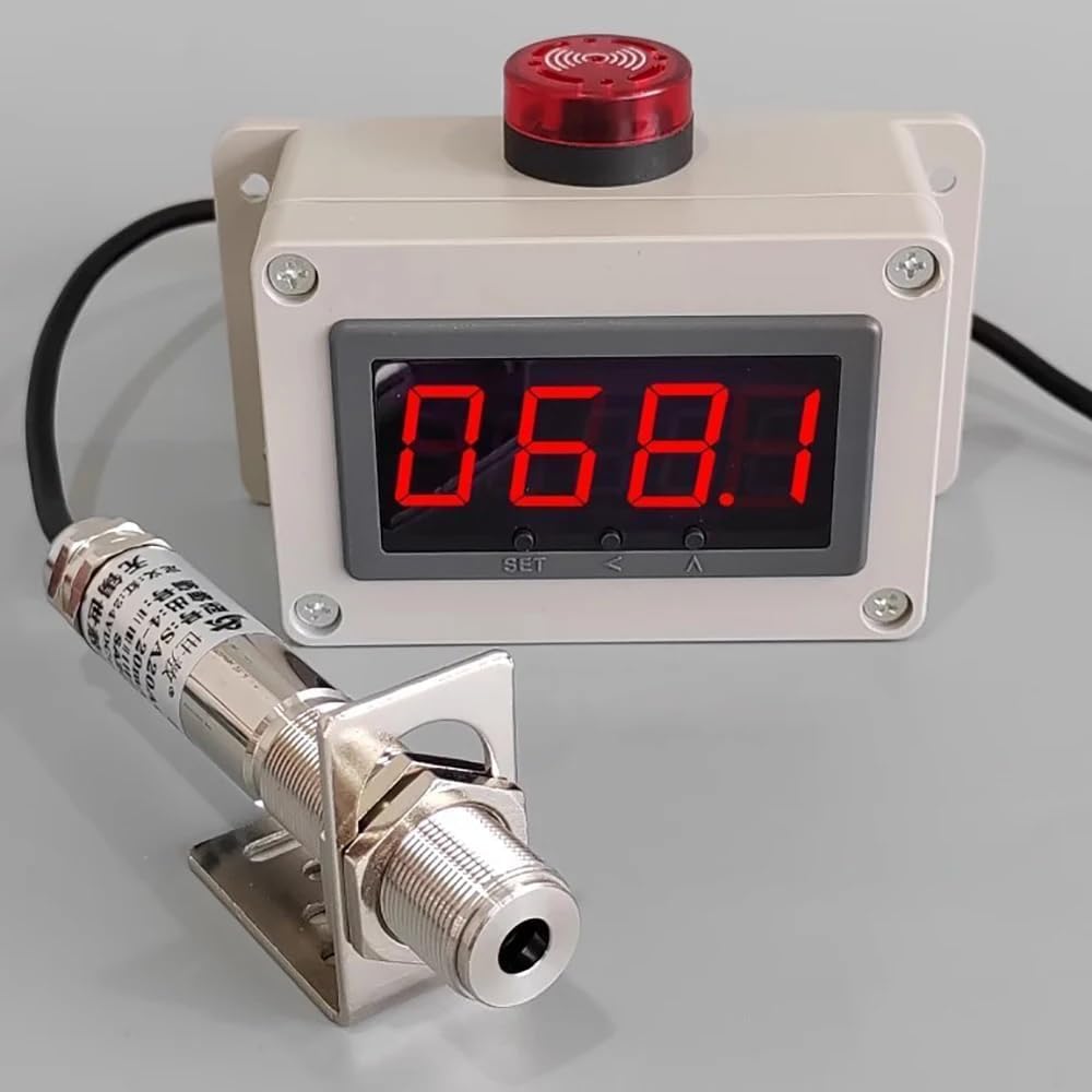 Digital Display Temperature Meter Electronic Digital Infrared Induction Thermometer 60dB Alarm Industrial Temperature Gauge