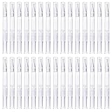 30Pcs 3 ml Transparent Twist Pens Empty Nail Oil Pen with Brush Tip Lip Gloss Brush Applicators Eyel