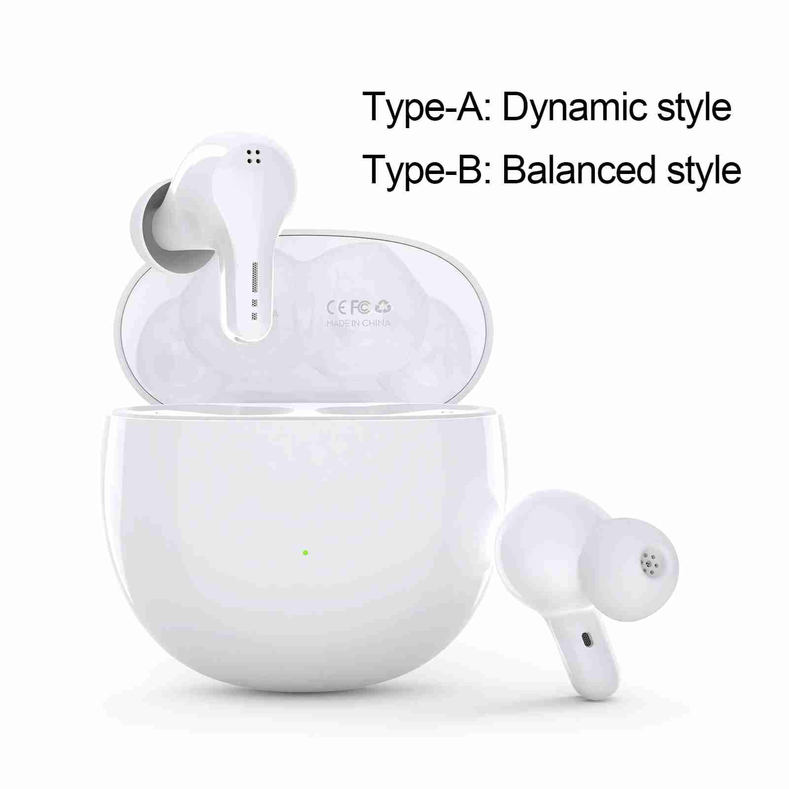 Écouteurs sans Fil Haut-Parleur Dynamique BT Casque Ear Bud BT